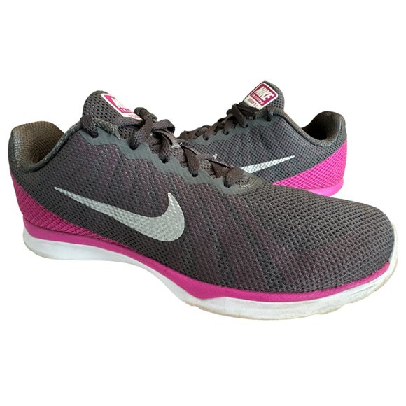 Nike In Season TR 6 Training Shoe - Women's Size 6.5 Gray and Pink - Picture 1 of 8